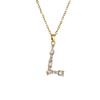 Luxury 26 Letter Necklace Women Unique Design White Zircon Crystal Collarbone Chain Party Jewelry Christmas Gift