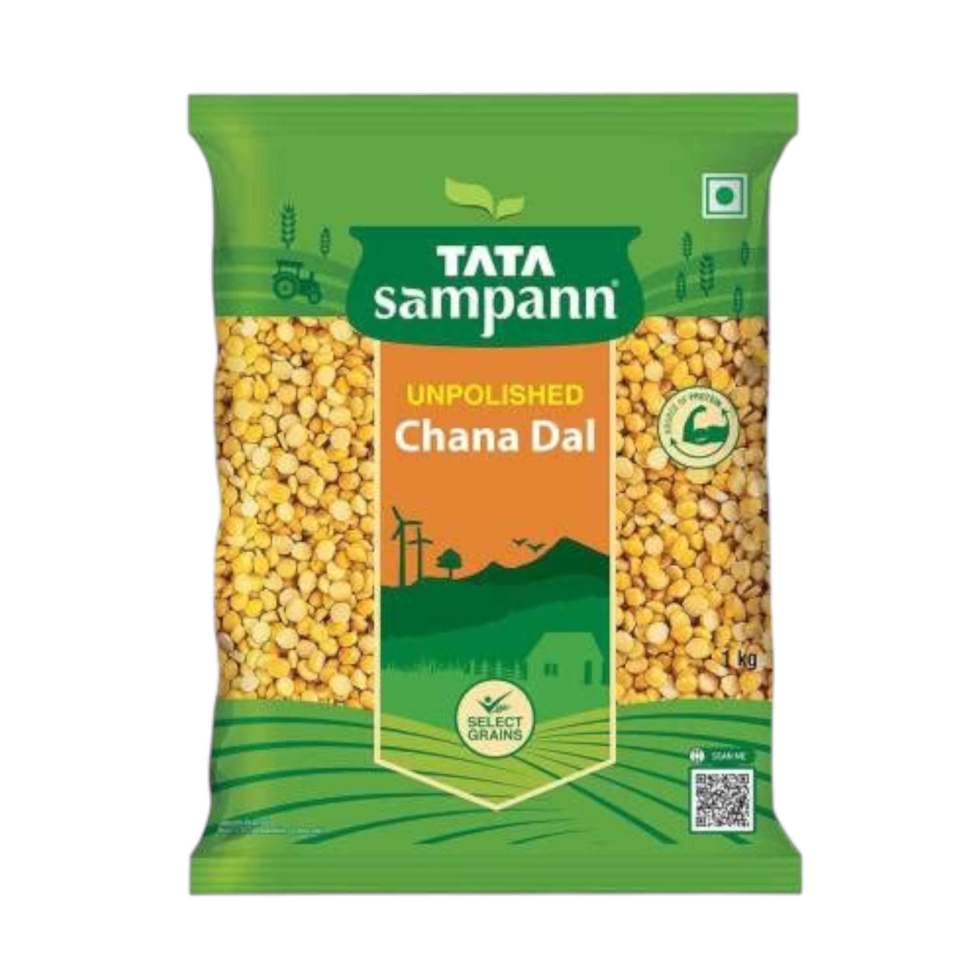 

Tata Sampann Unpolished Chana Dal Split 1 Kg Bag For Protein Rich Healthy Indian Meals And Cooking