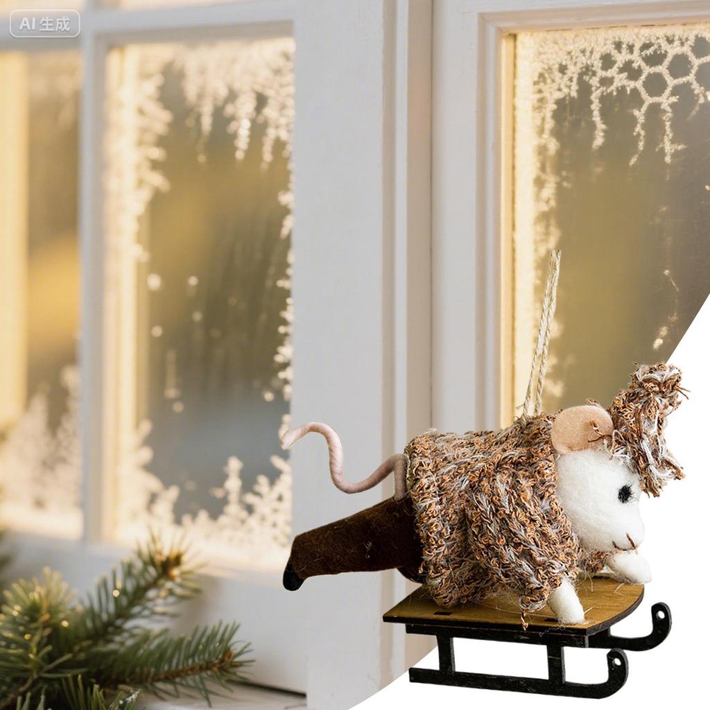 Christmas Ornaments Animals Felt Christmas Animal Ornament Festive Craft Pendant Cute Decor For Holiday Farm Home Garden Offices