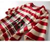 2025 Summer Korean Style Mid-Length Striped T-Shirt Dress for Women - Loose, Slimming, Short Sleeve, Versatile Fashion
