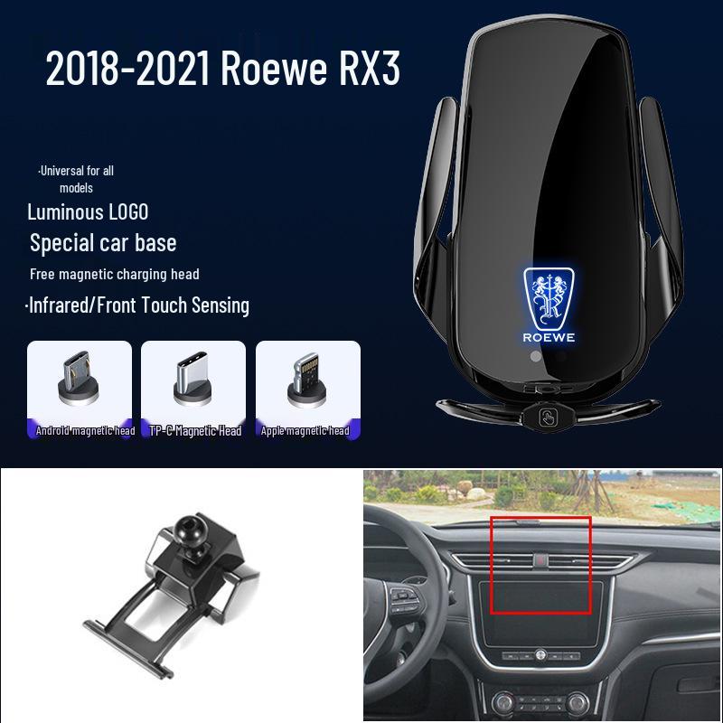 Magnetic Wireless Fast Charging Phone Holder for Roewe 350, RX5, I5, I6, RX8, MAX