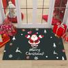 Merry Christmas Entrance Door Mat Christmas Tree Santa Claus Print Carpet Home Decor Living Room Rug Bathroom Non-slip Floor Mat