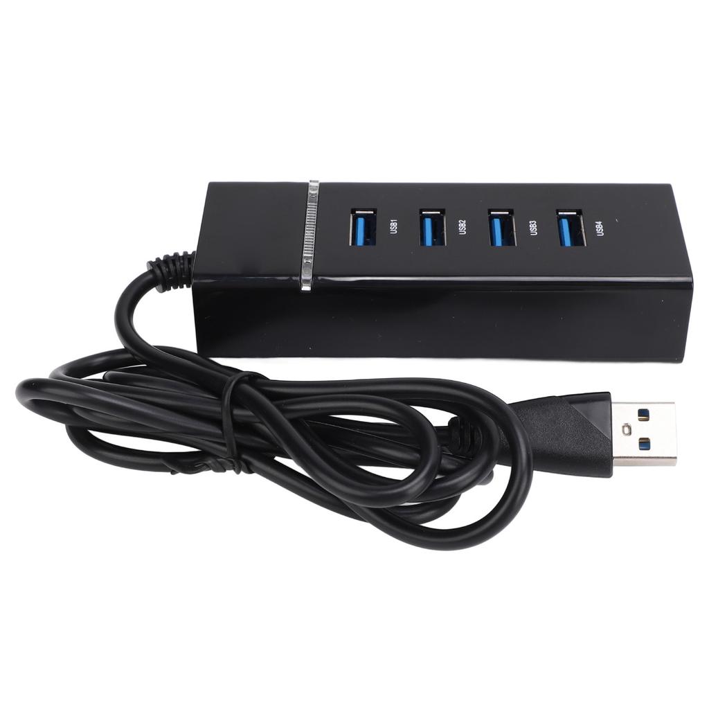 USB 2.0 Hub 4 Port 480Mbps USB Docking Station with LED Indicator for Windows for Linux for OS X