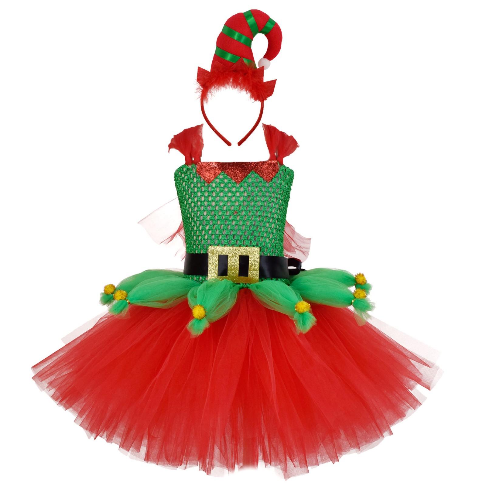 

Рождественское платье для девочек, принтованное платье, костюм для ролевой игры ведьмы, костюм для косплея Praty 4T красный