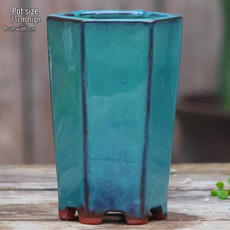 Large Handmade Coarse Pottery Ceramic Flower Pot for Outdoor Courtyard and Home, Ideal for Bougainvillea and Large Succulents