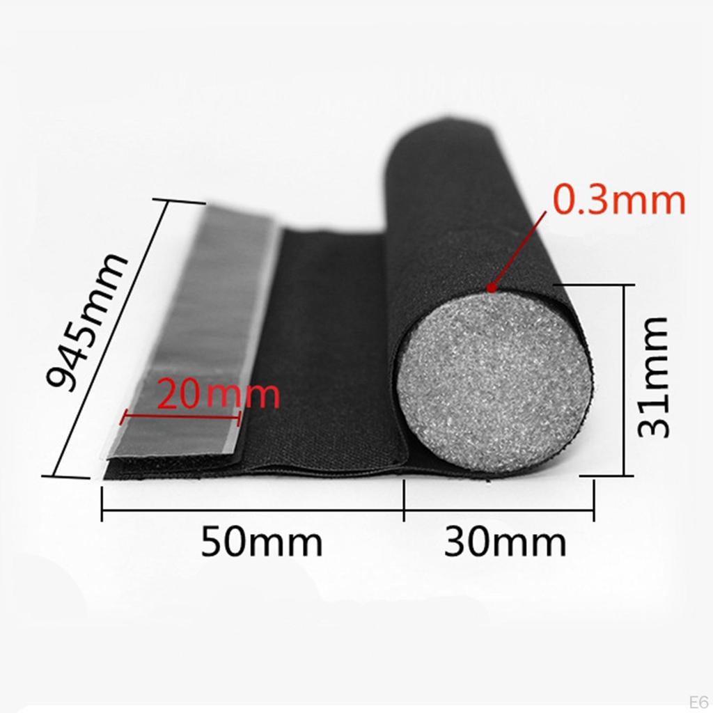 1 paket Door Draft Stopper 37 inches under Noise Reduction Guard Sealing Strips for Home