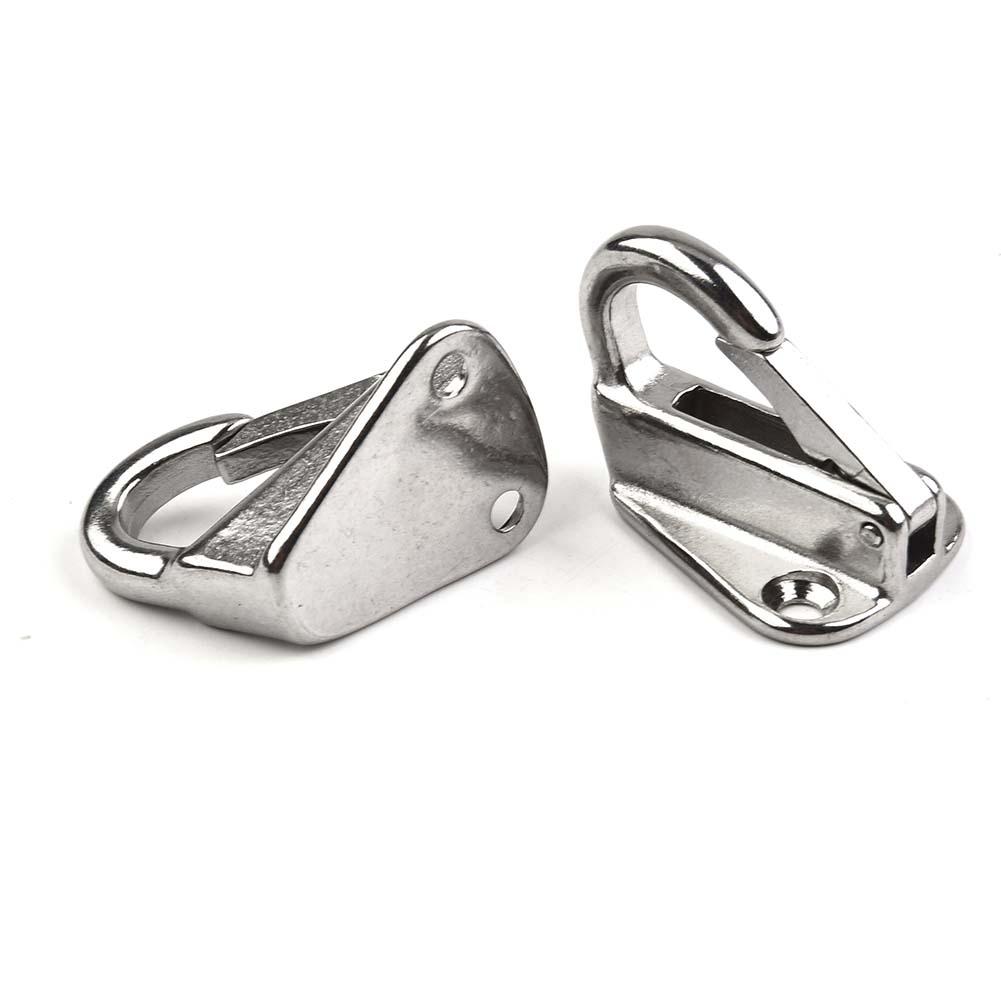 New Fender Hooks Sail Spring Snap Spring Snap Hook Stainless Steel Spring 2Pcs