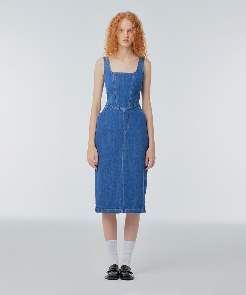 INSTANTFUNK Jeans-Korsettkleid