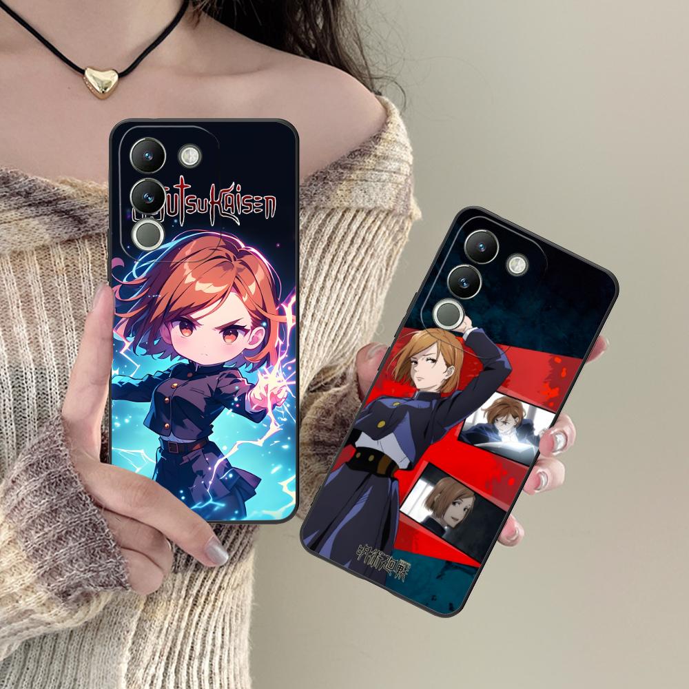 Jujutsu Kaisen Nobara Mobile Phone Case for VIVO V60 V50 V40 V30 V29 V27 V25 V23 Pro Lite 5G Colorful Printing Cover Smartphone
