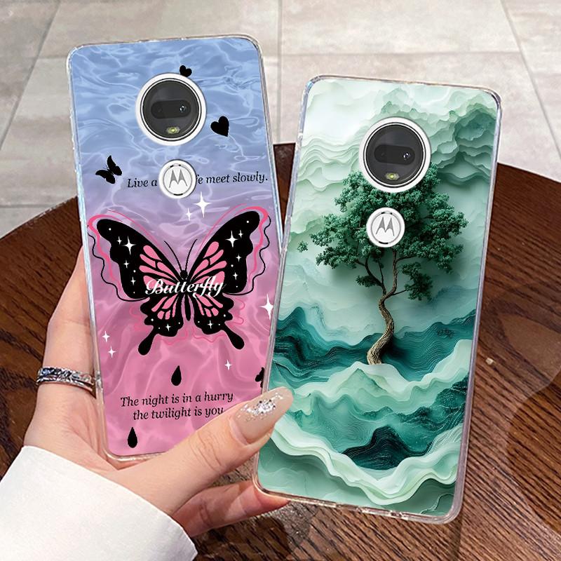 Żelowe Etui Do Motorola Moto G7 Plus/Moto G7 Play /Moto G7 Power Fundas Przezroczyste Silikonowe Miękkie TPU Pokrowiec Uroczy Kot Ochronne Etui
