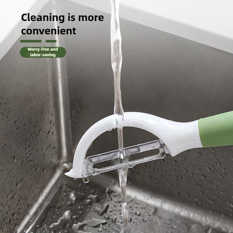 2pcs Household vegetable and fruit peeler, multi-functional dormitory kitchen special stainless steel sharp peeling knife scratcher,parer