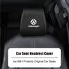 Car seat covers Summer Ice Silk Car Headrest Cover For Volkswagen VW Scirocco Jetta Beetle Golf Tiguan Sharan Touran key case QQ2