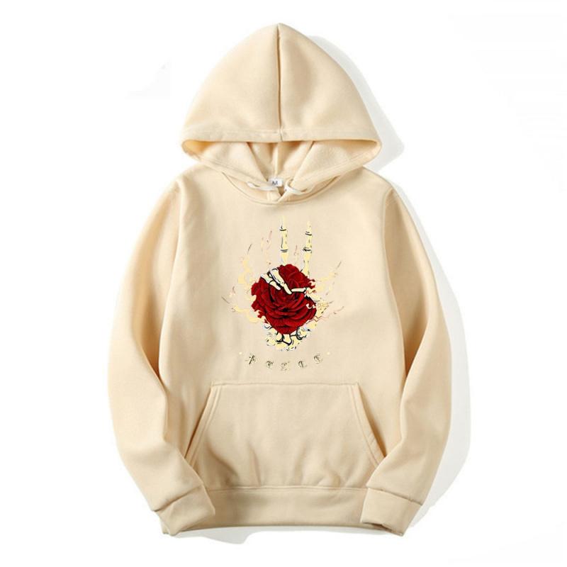 Fashion Trend casual loose high-quality skull print unisex sweatshirt