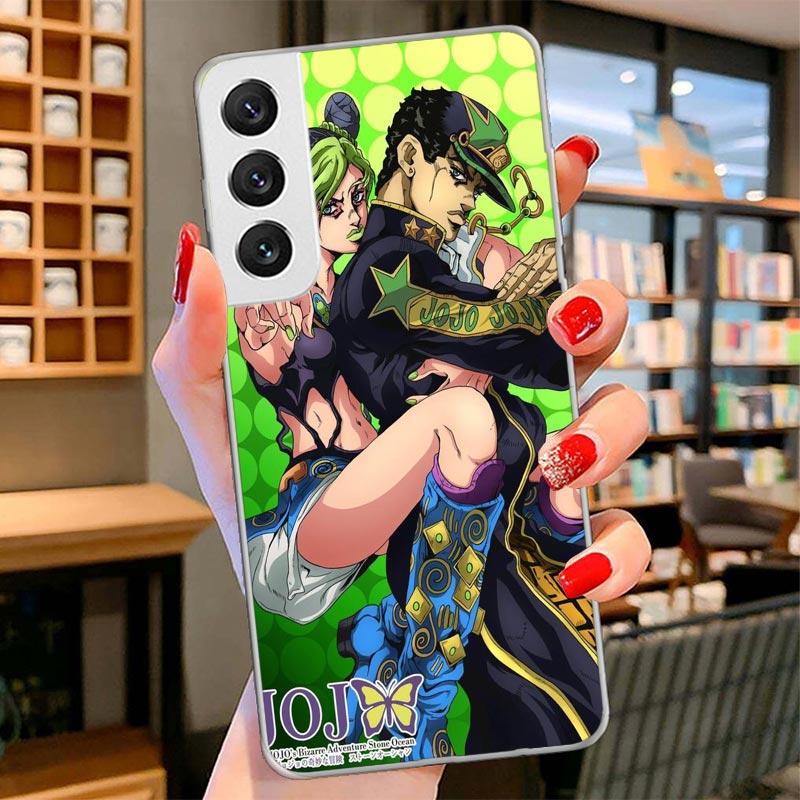 JoJo Bizarre Adventure Cover Phone Case For Samsung Galaxy S26 S25 Edge S24 Ultra S23 S22 Plus S21 S20 FE Soft Fundas Shell Gala