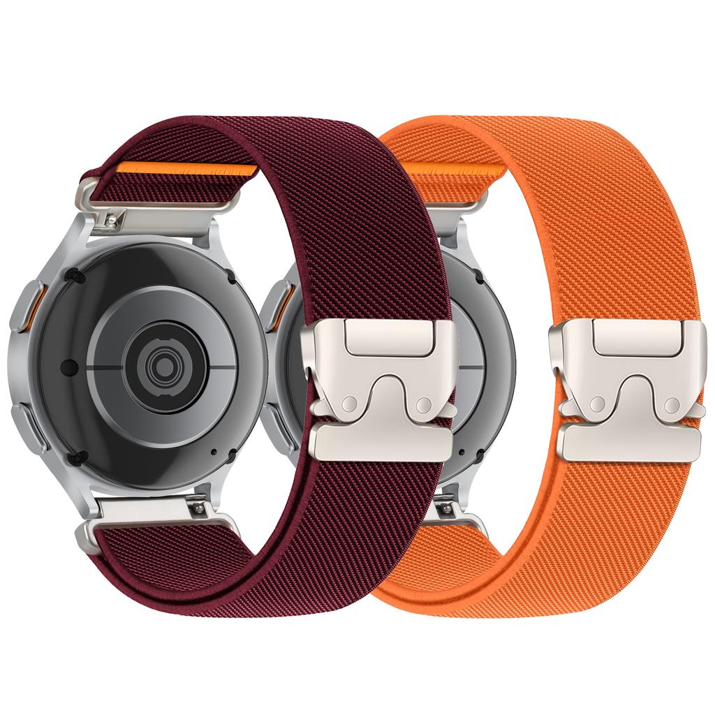 2PCS Parachute Strap for Samsung Galaxy Watch 7/6/5/4 20/22mm Elastic Nylon correa for Garmin/Huawei Watch GT5 Pro/Amazfit band