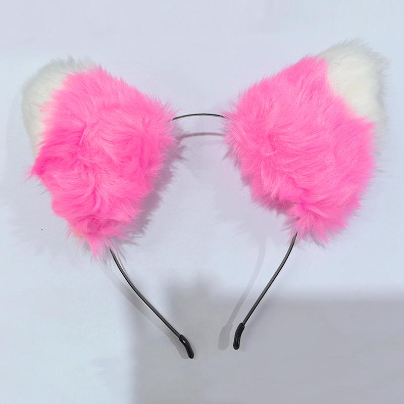 Fuchs Katze Ohr Plüsch Haar Hoops Cosplay Flauschigen Plüsch Haarband Stirnband Frauen Mädchen Maskerade Party Headwear Haar Zubehör