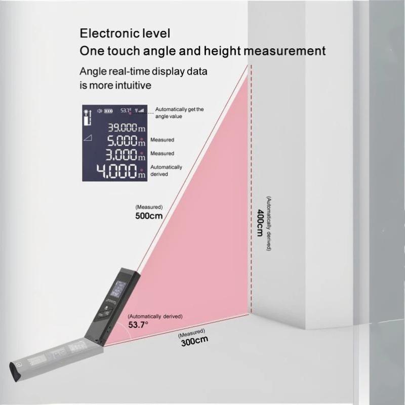1Pcs Laser Rangefinder 40/60 Meters Portable Digital Laser Distance Meter High Precision For Construction Measurement Tool