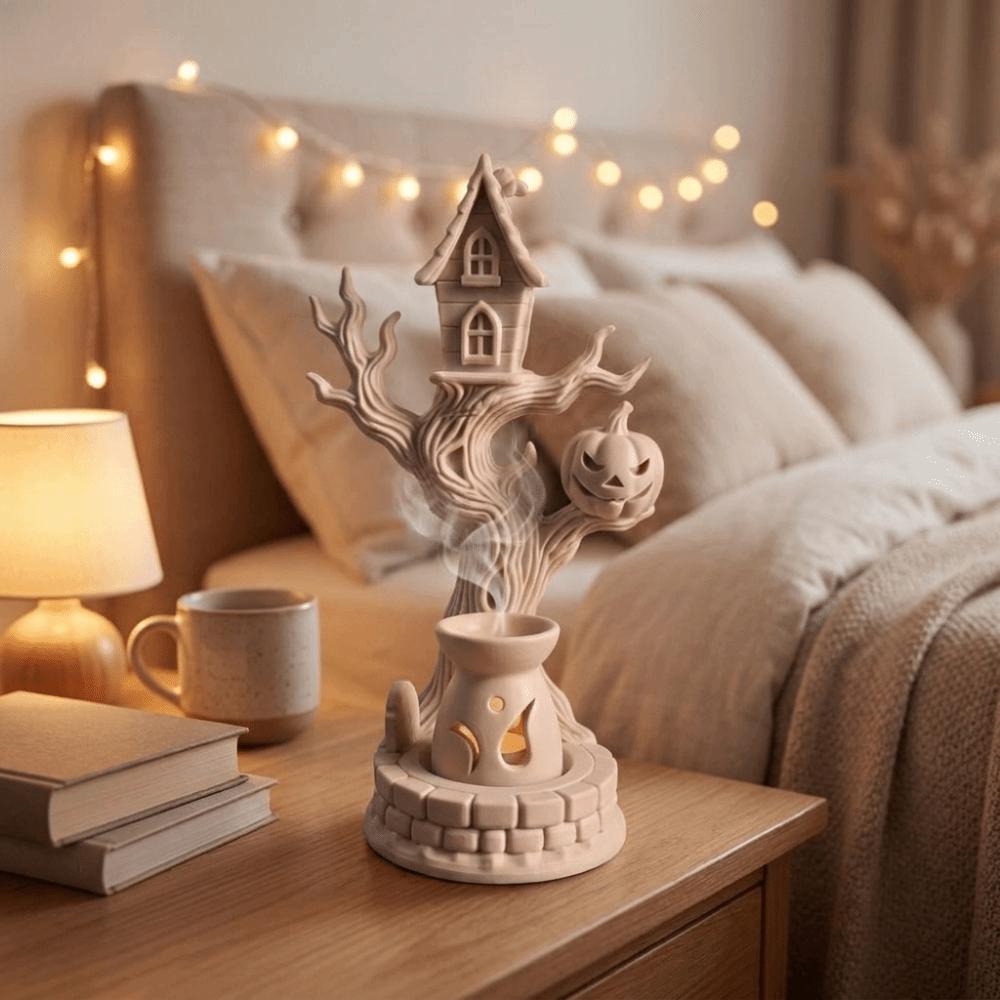 3D Printing Pumpkin Branch Candlestick Plastic Desk Ornaments Branch House Candle Holder  Halloween