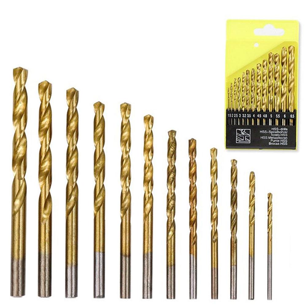 13Pcs Metric Drill Bit Set 3/16 To 1/2 Inch For Glass Metal Tile Concrete Masonry Professional Electric Drilling
