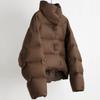 New Winter Women's Coffee Cotton-padded Jacket Coat Short Korean Version of Thick Bread Coat Cotton-padded Cotton-padded Jacket
