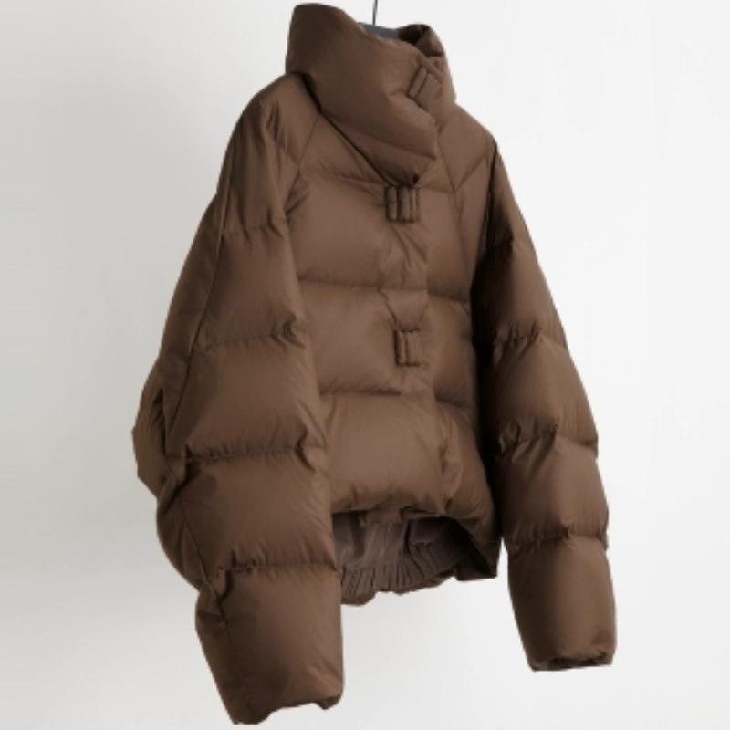 New Winter Women's Coffee Cotton-padded Jacket Coat Short Korean Version of Thick Bread Coat Cotton-padded Cotton-padded Jacket