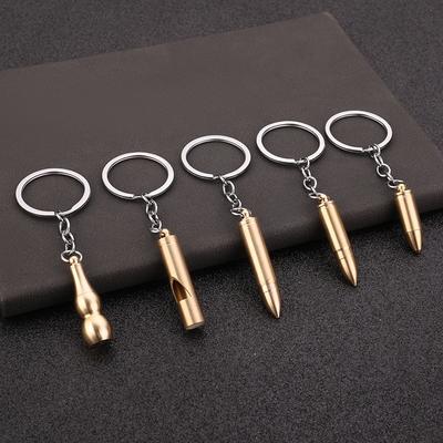 1Pc Tragbare Modell Ohr Löffel Keychain Messing Simulation Kugel Kürbis Zubehör Geschenk Rucksack Zubehör