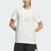 Adidas Graphic Anime Short Sleeve Round Neck T-Shirt Women Tops White JN6660