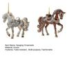 Christmas Horse Ornaments 2D Acrylic Hanging Pendant Car Mirror Charm for Home Decor Keychain And Bag Accessory