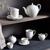 Elegant European Style Tea Pot Set with Coffee Cups Saucer Milk Jug for Afternoon Tea Ceramic