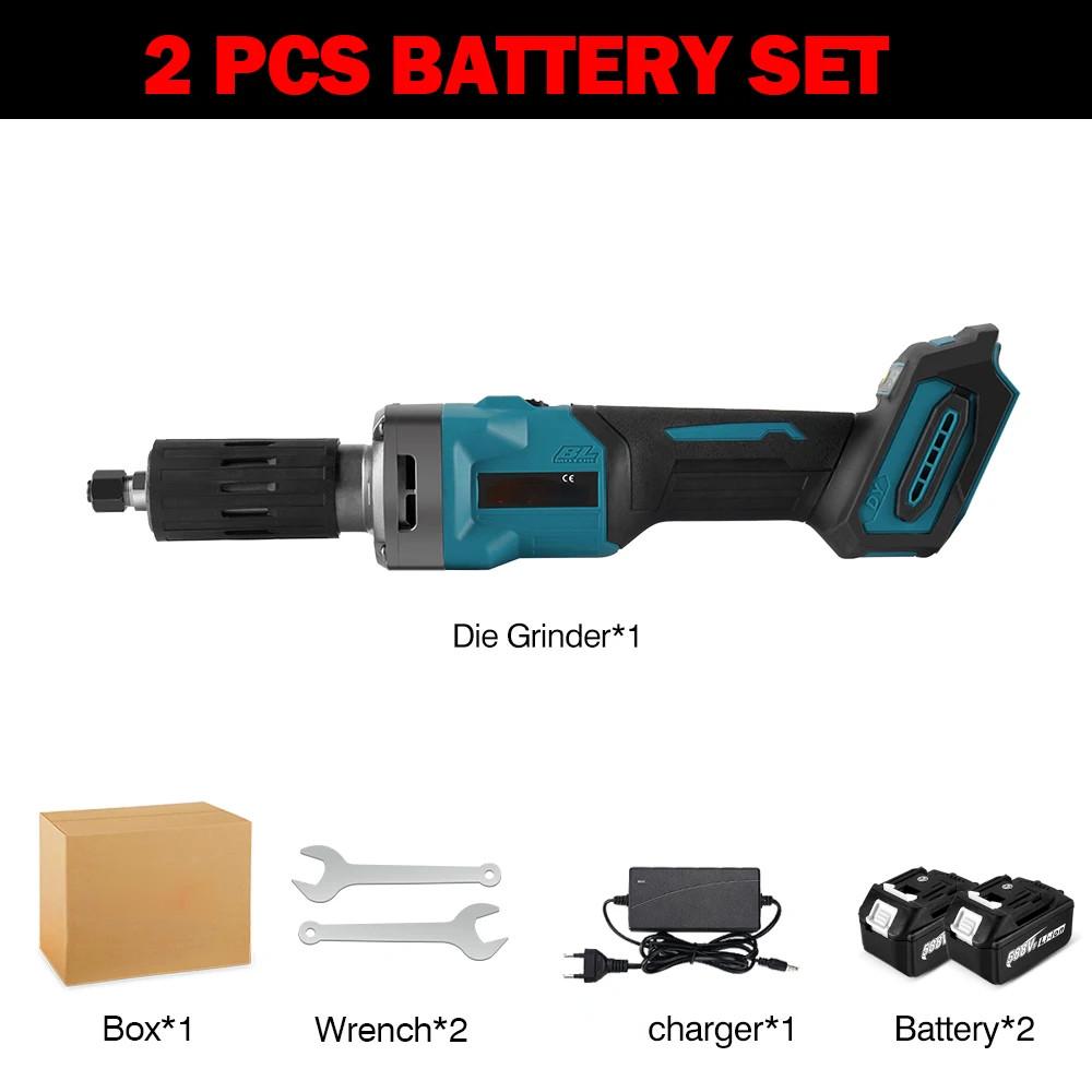 2000W 35000RPM Portable 4 Gear Brushless Electric Die Grinder Wireless Variable Rotary Tool Grinding Machine