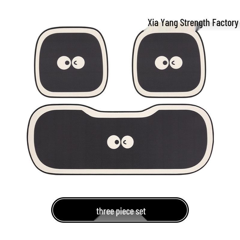 Cute Eyes & Feet Universal Car Seat Cushion for VW Golf, Sagitar, Tayron, T-Roc - All-Season Use.
