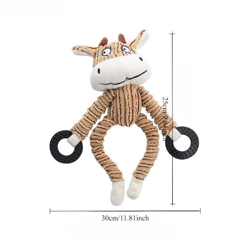 Bestseller Pet Dog Toys Soft Plush Indestructible Chew Toys Interactive Teeth Cleaning Molar Toys Pet Supplies Set