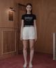 HARDCORE HAPPINESS One-Pleat Cuff Classic Shorts_White