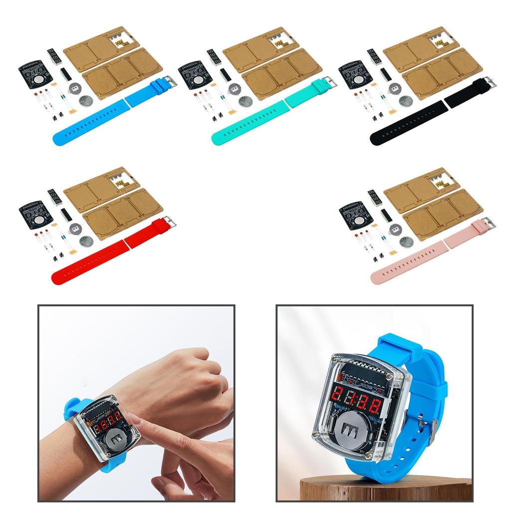 DIY Electronic Watch Kit Gift Electronic Learning Kit for School Educational