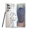 Suitable for Samsung S25Ultra Magnetic Phone Case S25u Rotary Bracket Electroplating Transparent Anti Fall