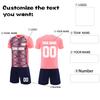 Personalised Shirts Kit Mens Girls With Name Number Custom Football Jerseys For Boys Training Suit