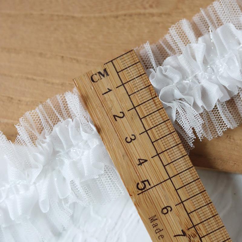 Handmade Lace Trim: Mesh for Baby Clothes, Curtains, Skirts, Pleated Decorative Fabric