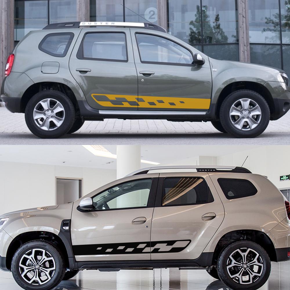 Car Door Side Stickers DIY Auto Vinyl Film Sport Graphics Styling Decals Automobile Tuning Accessories For Renault Dacia Duster