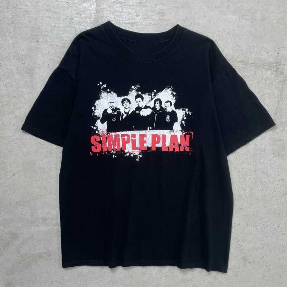

SIMPLE PLAN Band T-Shirt Vans Y2K Vintage Black Punk Music BO318 Unisex T-Shirt XXXXL