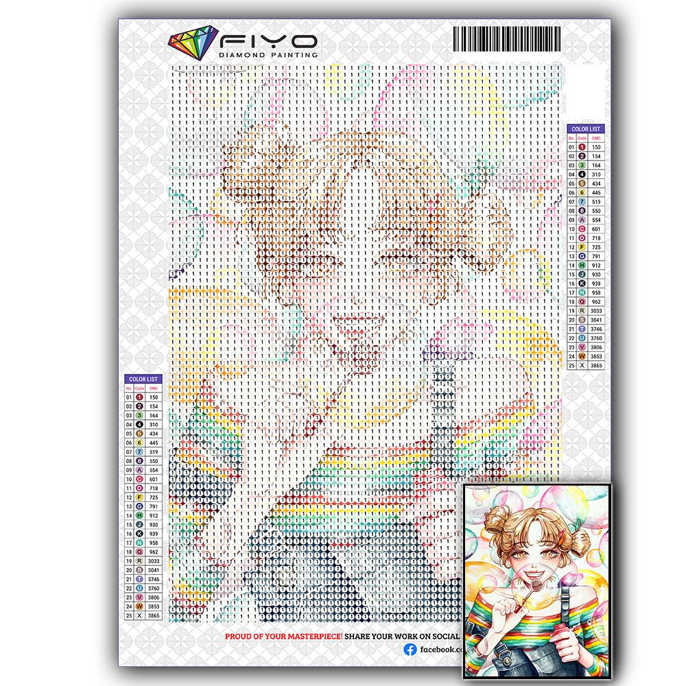 Diamond Painting Kit Maiden Girl 5D DIY Diamond Embroidery Portrait Pictures of Rhinestones Mosaic Decoration