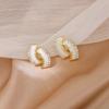 Luxury Annular Earrings For Women Vintage Classic Shiny Earrings Girls Party Wedding Jewelry Gifts