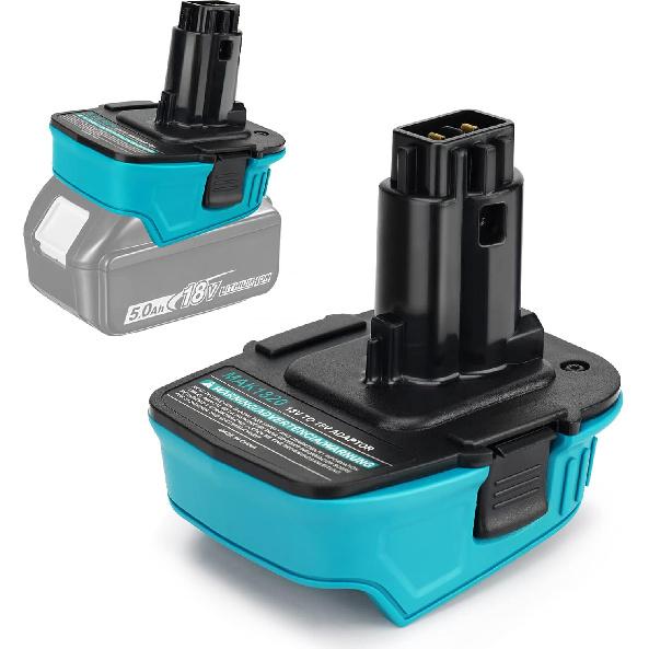 Адаптер аккумулятора для Makita DCA1820 18V Совместим с литиевым аккумулятором Makita Преобразователь для DeWalt CA1820 18V DC9180 DC9096 Использование с инструментом