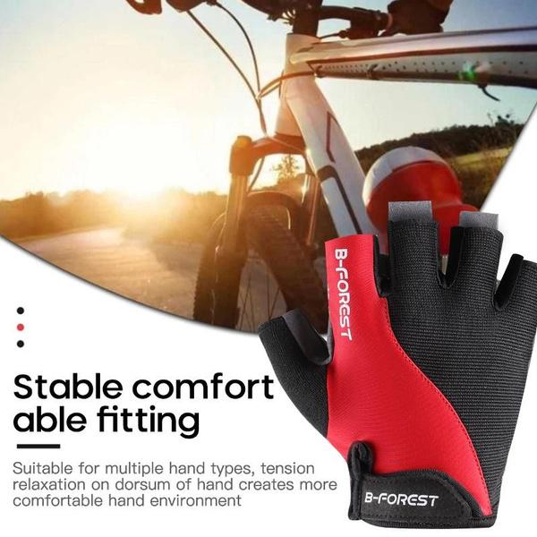 1 Pair Cycling Gloves Breathable Bicycle Gloves, Gel Pads Mountain Bike Gloves, Non-Slip Road Biking Gloves for Workout Sports