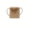 Chic Solid Color Plush Crossbody Bag Soft Foldable & Detachable Strap Perfect for Women's Shopping & Casual Holiday Parties Ideal Christmas Gift
