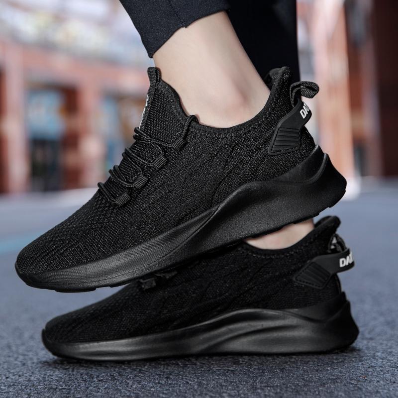 Fujeak Men Casual Shoes Fashion Breathable Walking Mesh Flat Shoes Unsex Running Sports Shoes Couple Footwear Women Sneakers