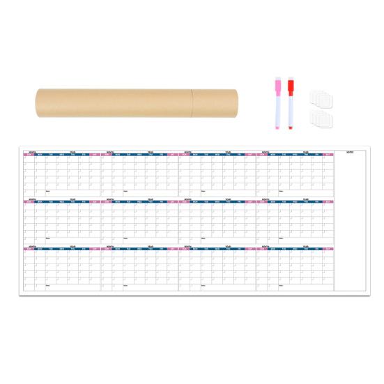 Extra Large Calendar Without Date Easy Planning Reusable Matte Whiteboard Wall Calendar Year-Round Planning Tool