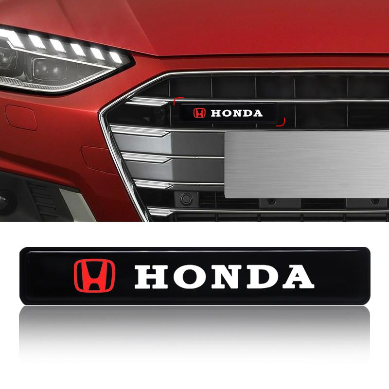 Car LED Front Hood Grille Emblem Badge Decorative Light For Honda Accord DZ0