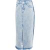 X Ksenia Schneider Loose Fit Vintage Style Denim Maxi Skirt Women Skirts Light-Blue IW5665