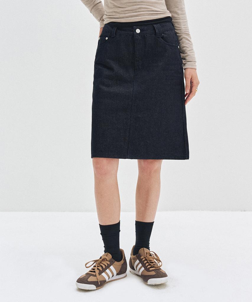 Deketeuumeon Signature Midi Skirt Dcsk002Cpindigo