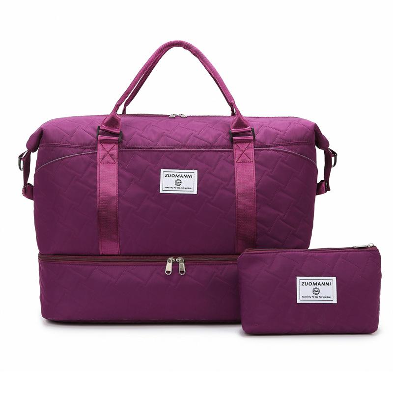 Large Capacity Travel Bag Women's Short-distance Outgoing Luggage Bag Storage Bag Dry And Wet Separate Sports Fitness Handbag